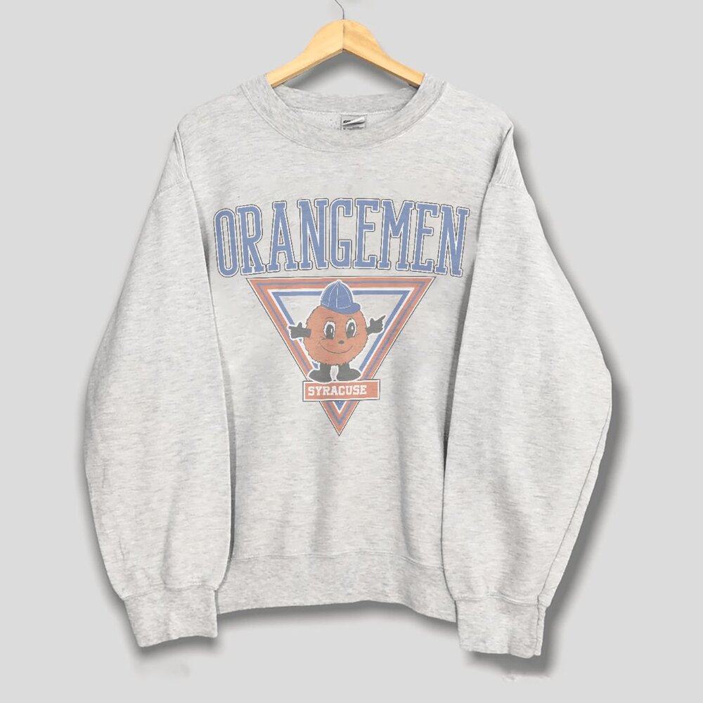 Vintage Syracusemen Orange Basketball Sweatshirt Retro Syracuse University Shirt